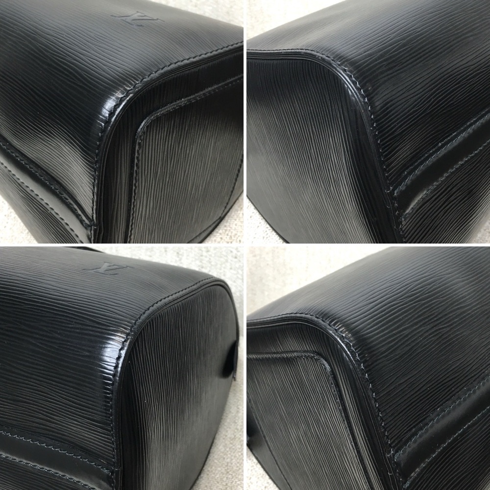 Authentic Louis Vuitton Epi black leather Speedy bag - Picture 13 of 16